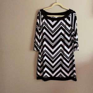 Black and white dress